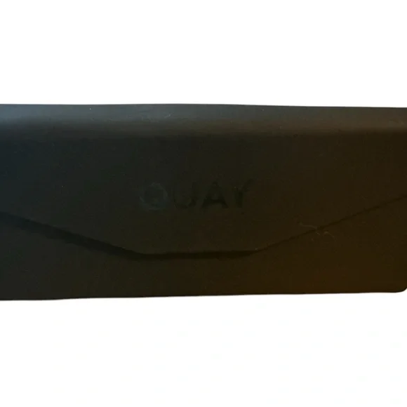 New, Quay By the Way Sunglasses Black Frame / Smoke Lens $85